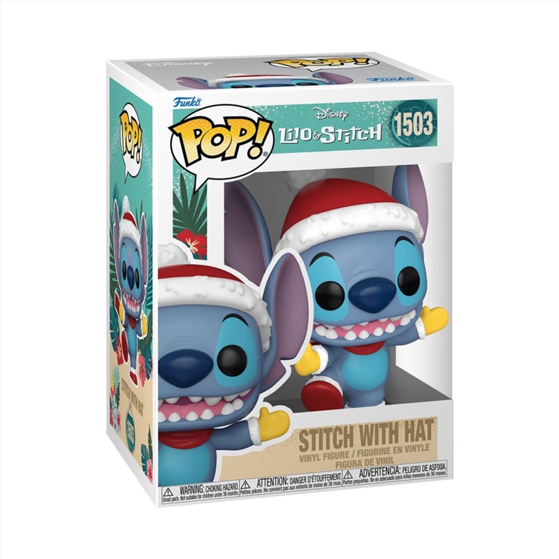 Lilo & Stitch - Stitch with Hat Holiday Pop! Vinyl/Product Detail/Standard Pop Vinyl