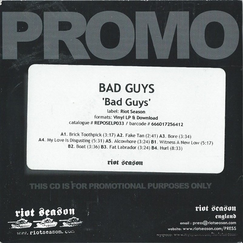 Bad Guys/Product Detail/Rock/Pop