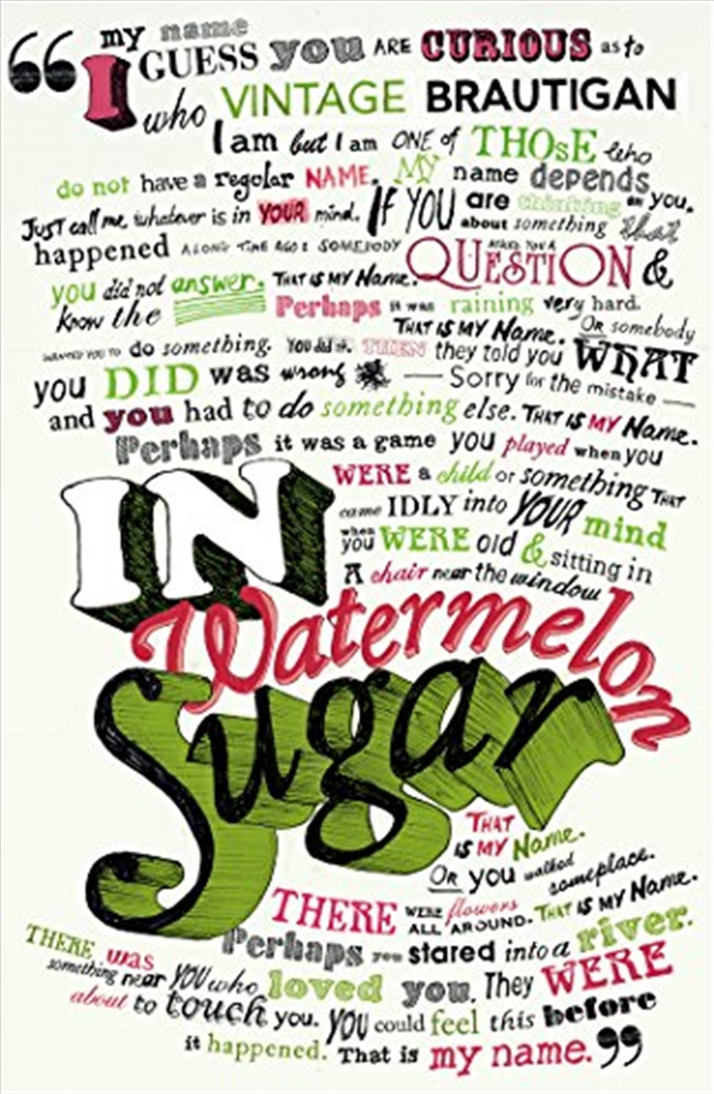 In Watermelon Sugar/Product Detail/General Fiction Books