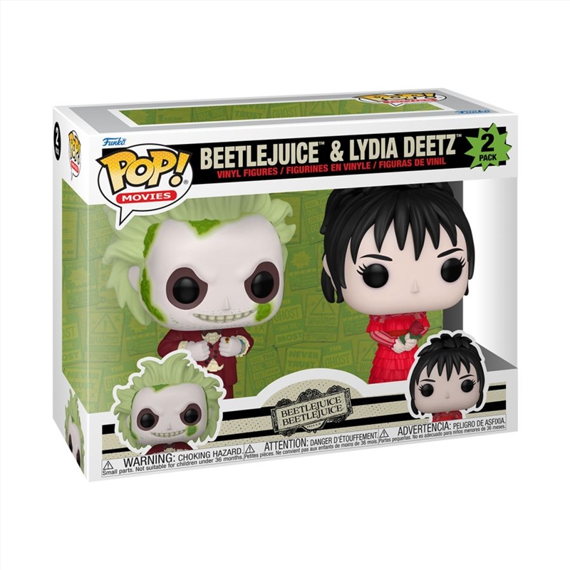 Beetlejuice Beetlejuice - Beetlejuice & Lydia Deetz Pop! Vinyl 2-Pack/Product Detail/Movies