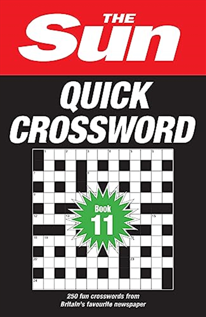 The Sun Quick Crossword Book 11/Product Detail/Adults Activity Books