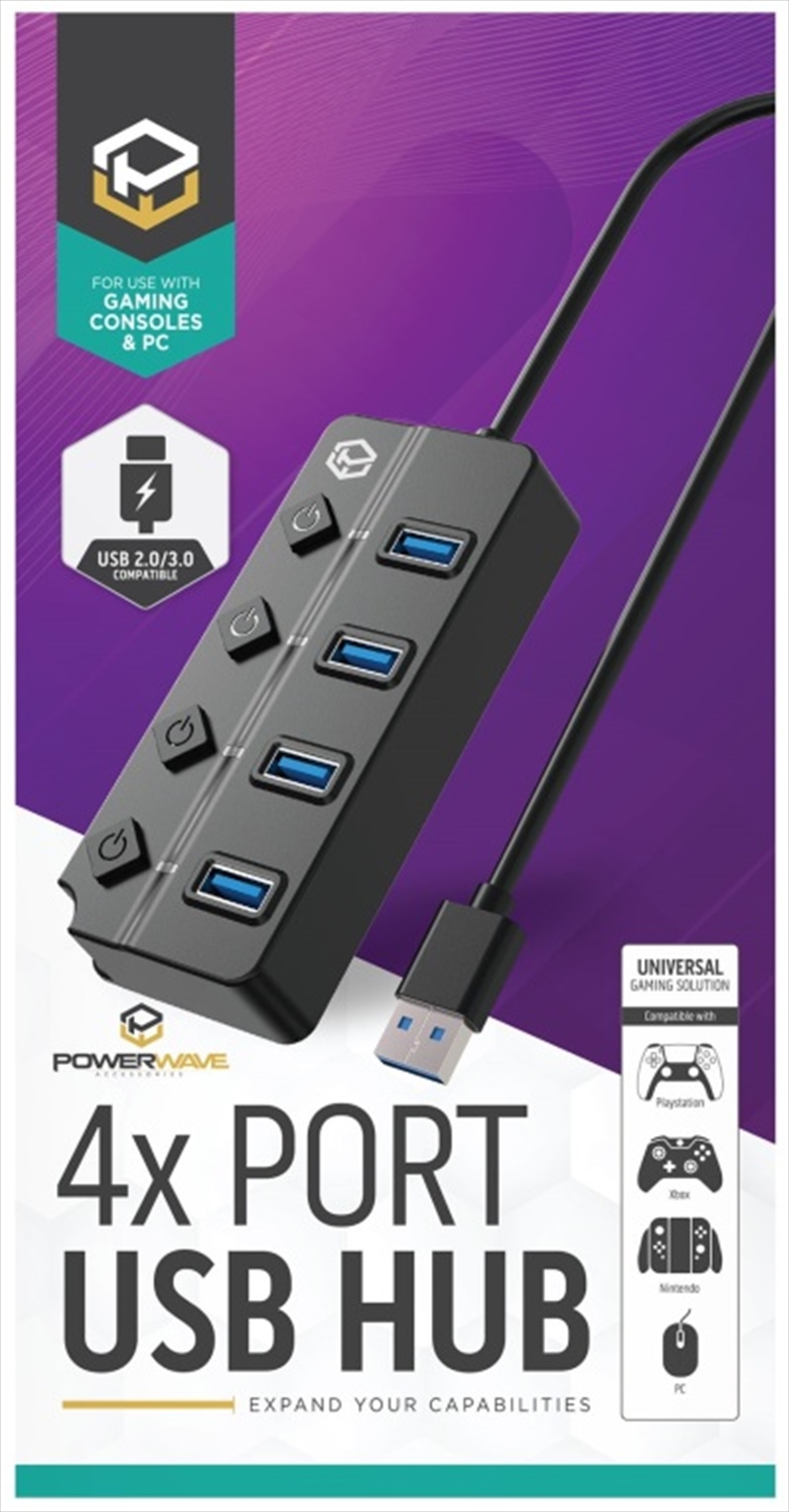 Powerwave 4 Port USB Hub/Product Detail/Consoles & Accessories