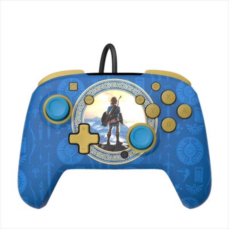 PDP Switch Rematch Wired Controller Hyrule Blue/Product Detail/Consoles & Accessories