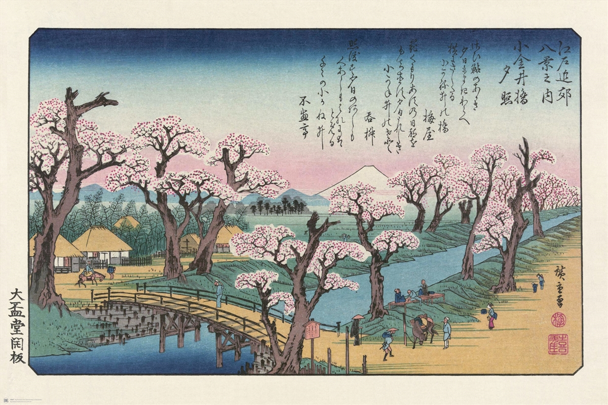 Hiroshige - Evening Glow at Koganei - Reg Poster/Product Detail/Posters & Prints