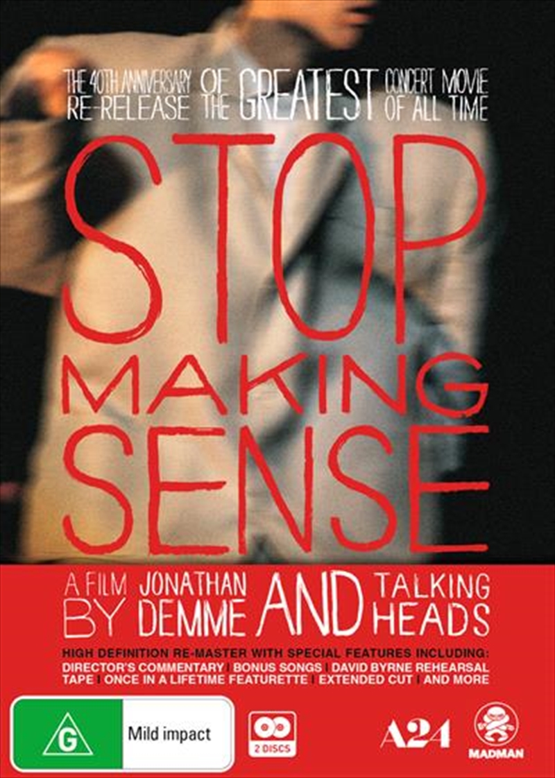 Stop Making Sense - 40th Anniversary Special Edition/Product Detail/Documentary