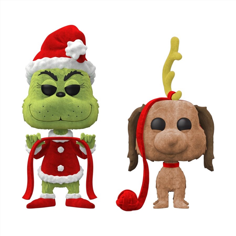 The Grinch (1966) - Grinch & Max US Exclusive Flocked Pop! Vinyl 2-Pack [RS]/Product Detail/Movies