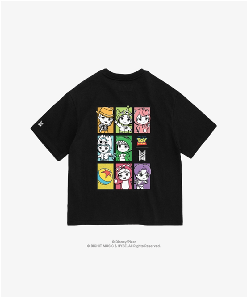 Bts - Toy Story X Tinytan Collaboration Md Graphic Tee Black M/Product Detail/KPOP Merch