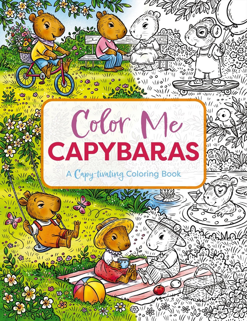 Color Me Capybaras/Product Detail/Adults Activity Books