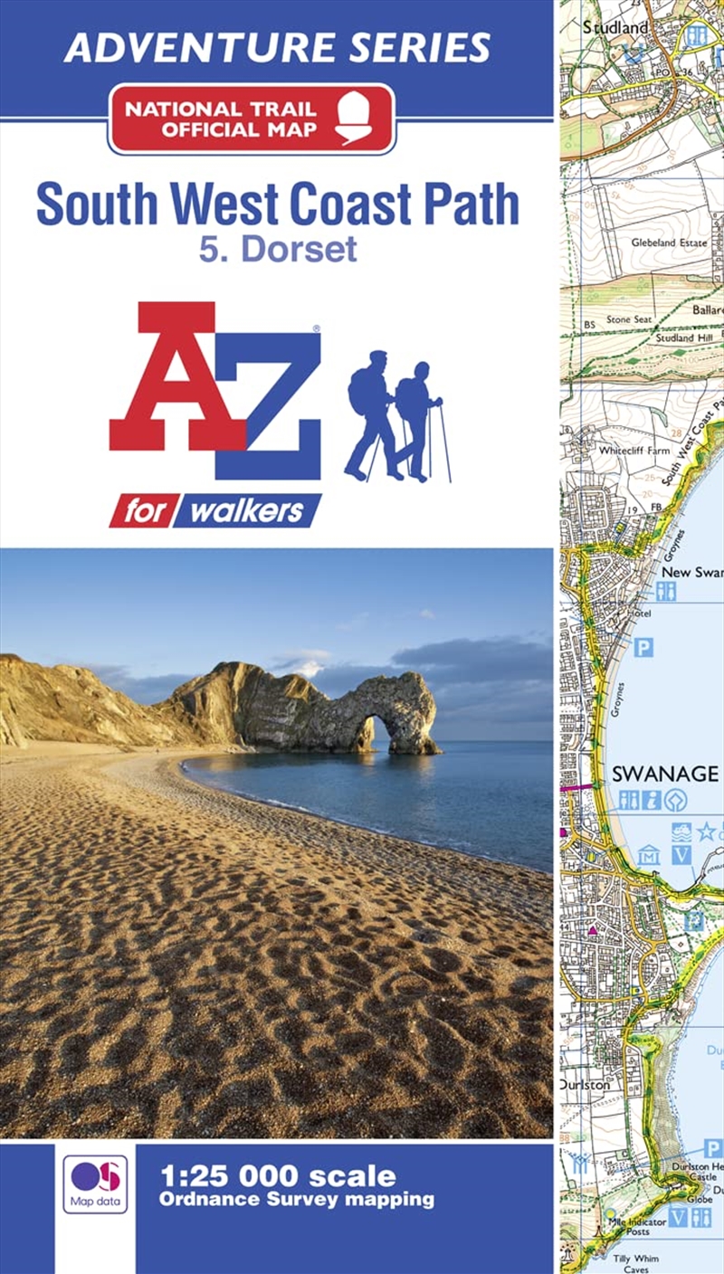 A-Z Adventure Series - South West Coast Path Dorset National Trail Official Map Dorset/Product Detail/Travel & Holidays