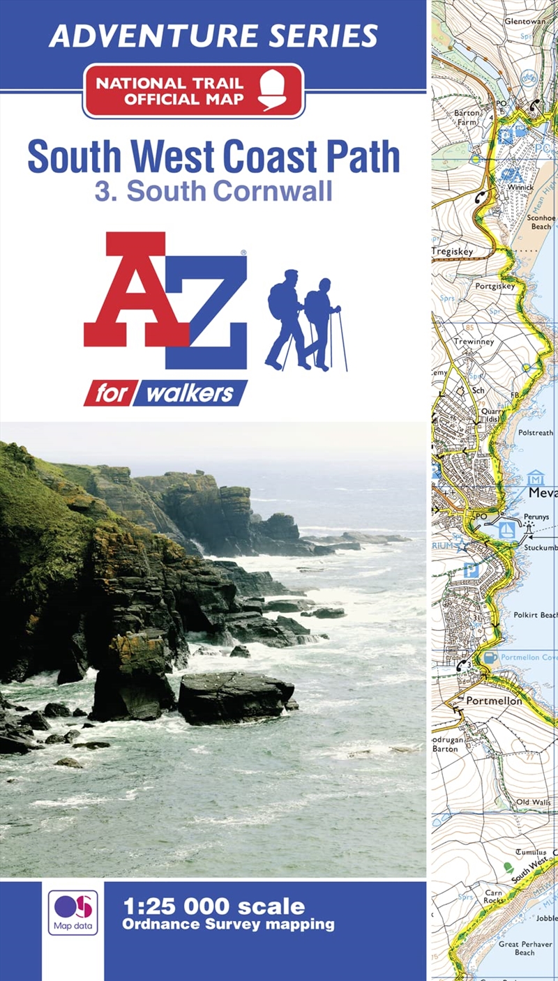 A-Z Adventure Series - South West Coast Path National Trail Official Map South Cornwall/Product Detail/Travel & Holidays