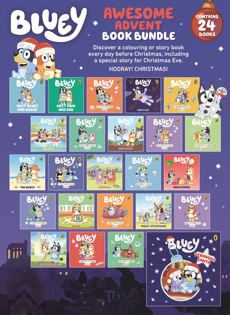 Bluey Advent Calendar Book Collection - Includes 24 story and activity books/Product Detail/Early Childhood Fiction Books