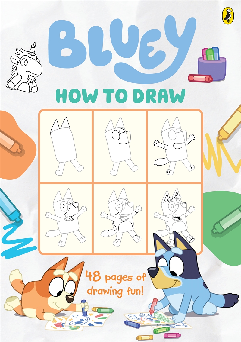 Bluey - How to Draw - 48 pages of Drawing Fun/Product Detail/Kids Activity Books