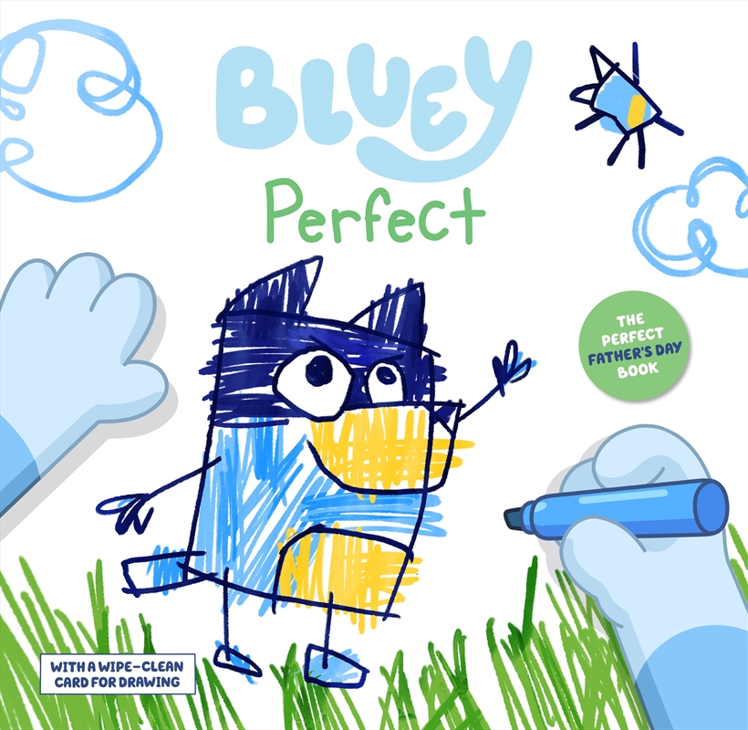 Bluey - Perfect - Includes a Wipe-clean Card for Drawing/Product Detail/Kids Colouring