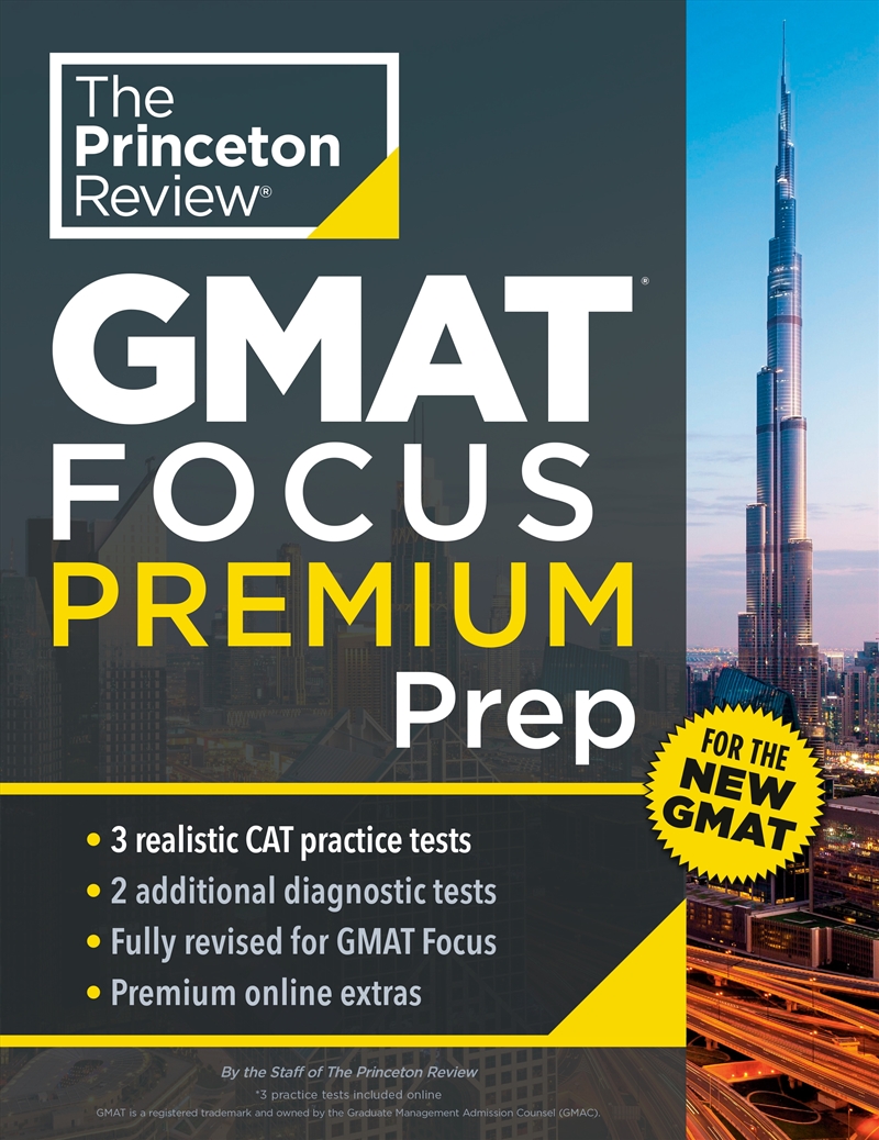 Princeton Review Gmat Focus Premium Prep: 5 Practice Tests (Including 3 Full-Length CAT Exams) + Con/Product Detail/Language & Linguistics