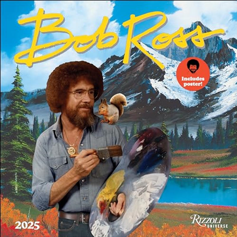 Bob Ross 2025 Square Calendar/Product Detail/Calendars & Diaries