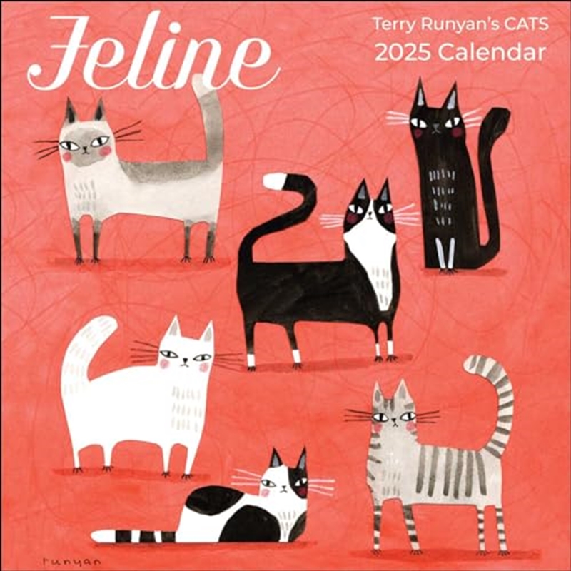 Feline 2025 Square Calendar/Product Detail/Calendars & Diaries