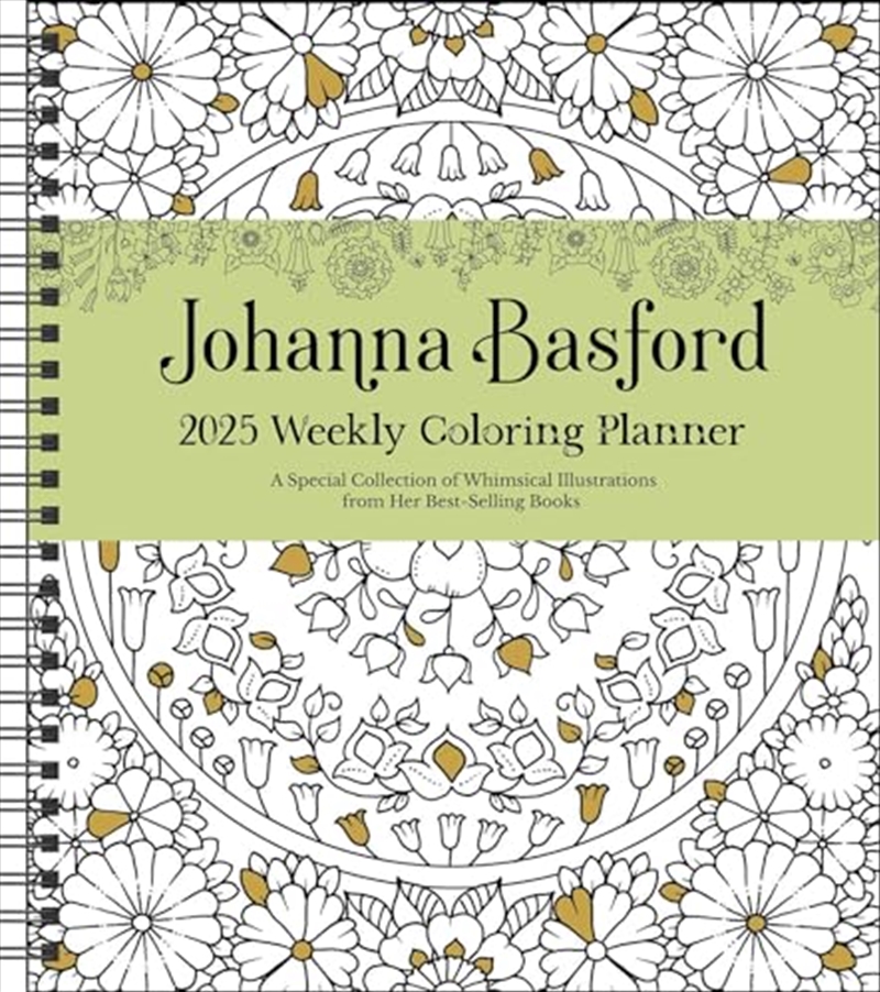 Johanna Basford 12-Month 2025 Weekly Coloring Calendar Calendar/Product Detail/Calendars & Diaries