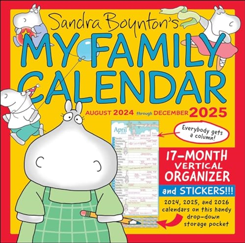 My Family Calendar 2024-2025 Square Calendar/Product Detail/Calendars & Diaries