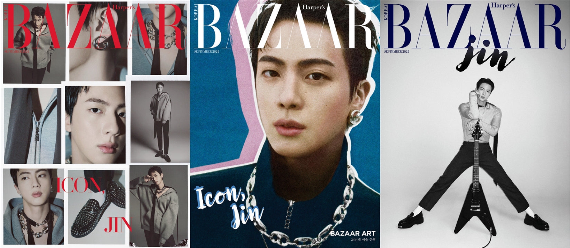 Bts Jin - Bazaar Magazine 2024 September Issue Set/Product Detail/KPOP Merch