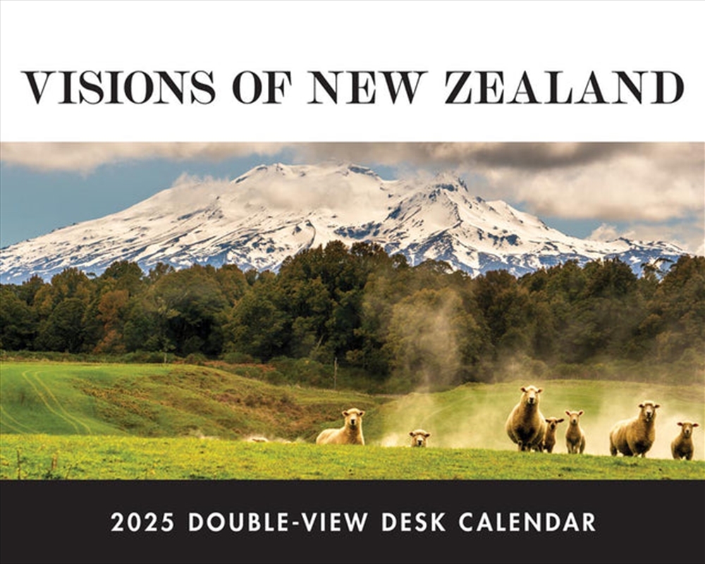 Visions of New Zealand 2025 Double View Desk Easel Calendar/Product Detail/Calendars & Diaries