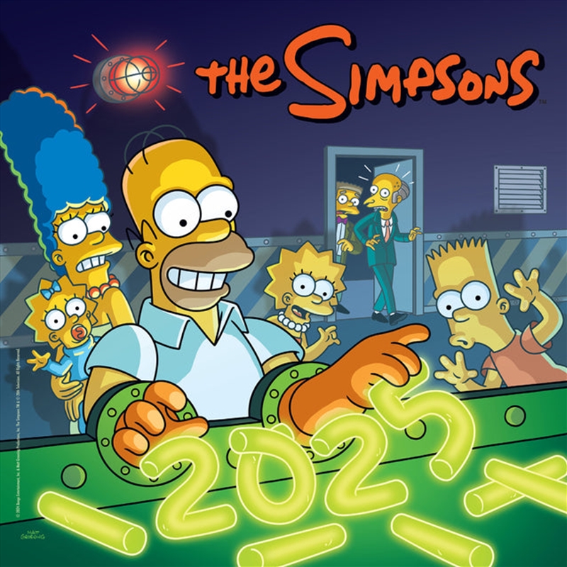 The Simpsons 2025 Square Calendar/Product Detail/Calendars & Diaries