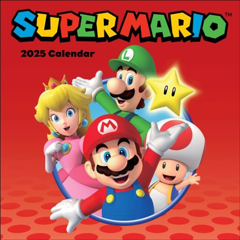 Super Mario 2025 Square Calendar/Product Detail/Calendars & Diaries