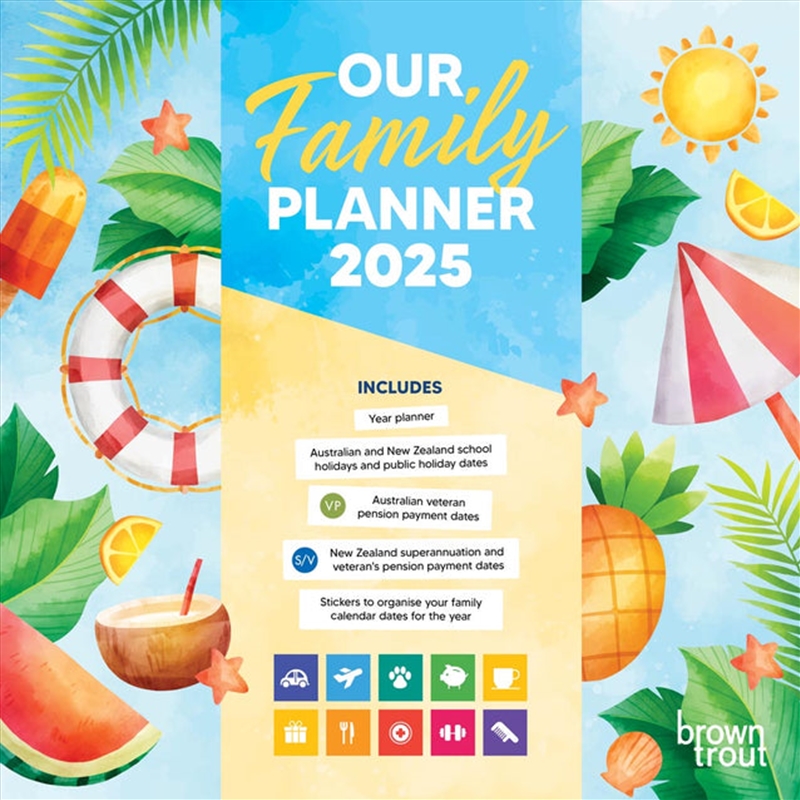 Our Family Planner 2025 Square Calendar/Product Detail/Calendars & Diaries