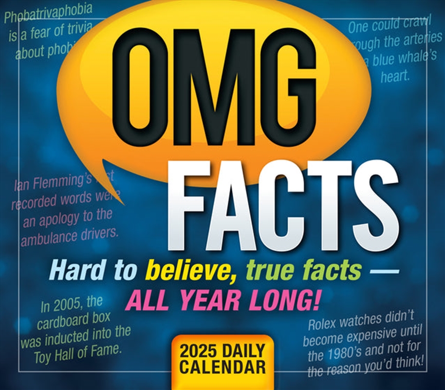 OMG Facts: Hard to Believe, true facts - all year long! 2025 Boxed Calendar/Product Detail/Calendars & Diaries