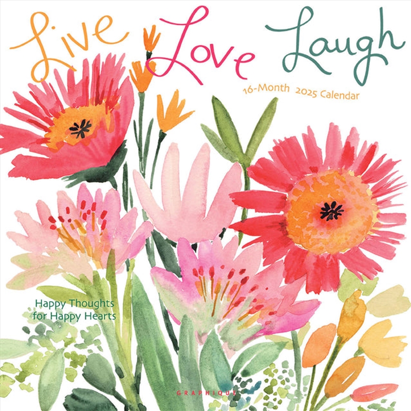 Live, Love, Laugh 2025 Square Calendar/Product Detail/Calendars & Diaries