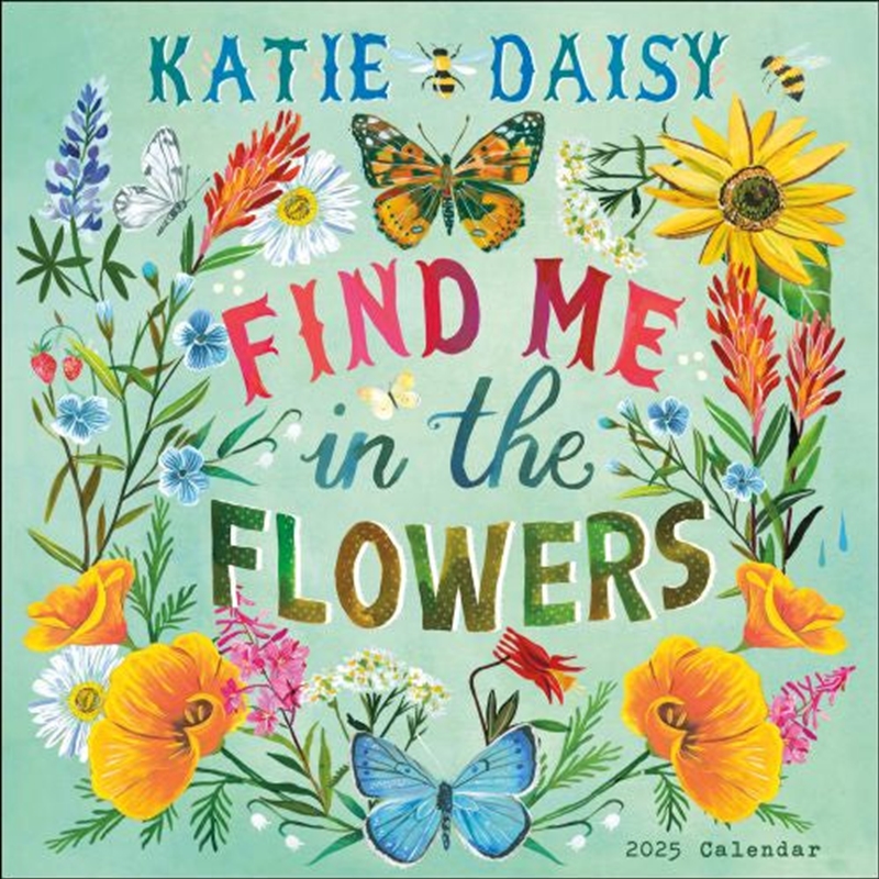 Katie Daisy 2025 Square Calendar/Product Detail/Calendars & Diaries