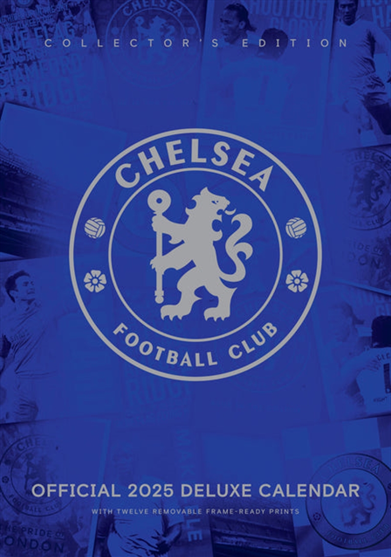 Chelsea FC 2025 A3 Deluxe Calendar/Product Detail/Calendars & Diaries