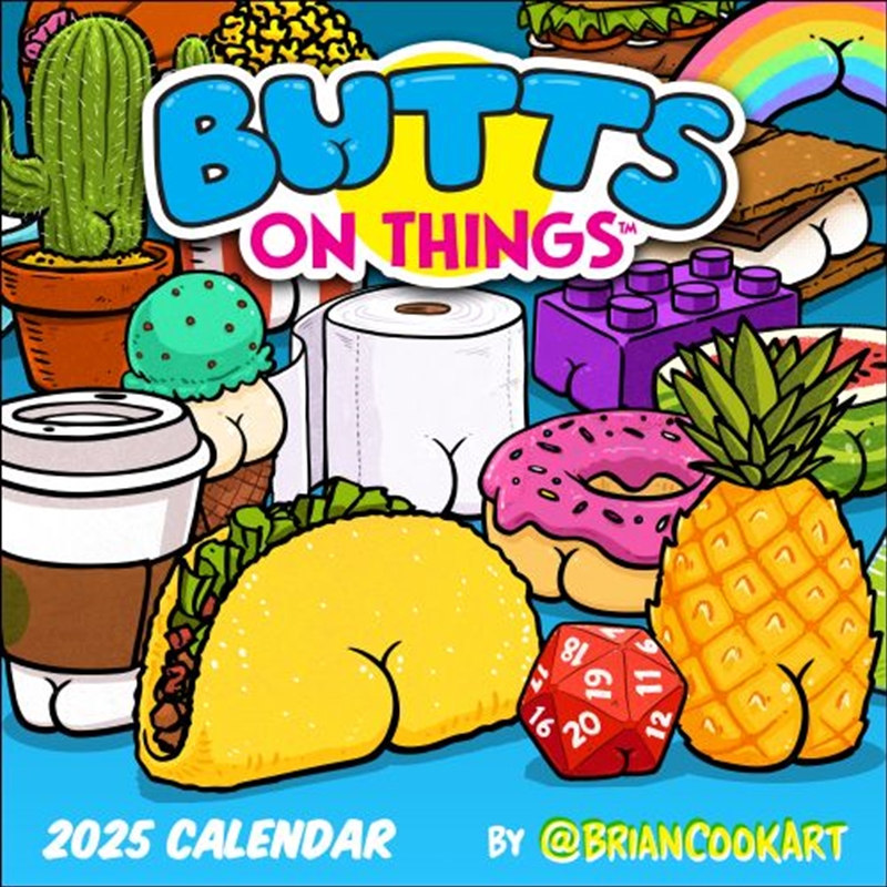 Butts on Things 2025 Square Calendar/Product Detail/Calendars & Diaries