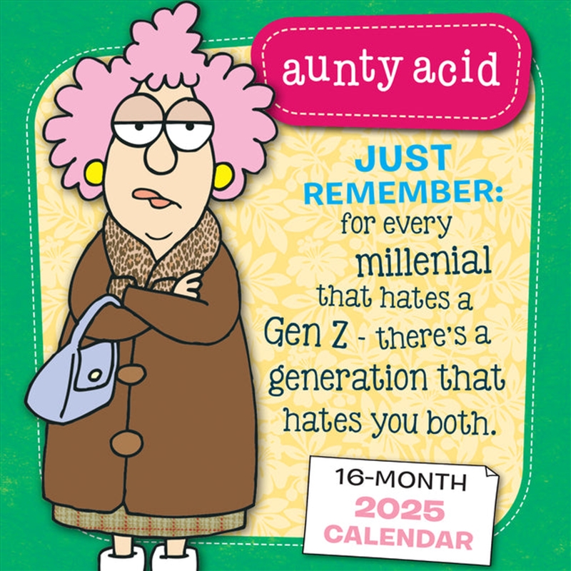 Aunty Acid 2025 Square Calendar/Product Detail/Calendars & Diaries