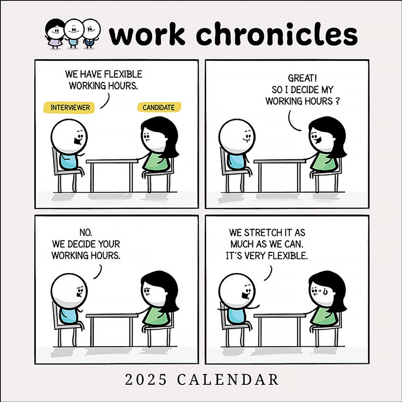 Work Chronicles 2025 Square Calendar/Product Detail/Calendars & Diaries