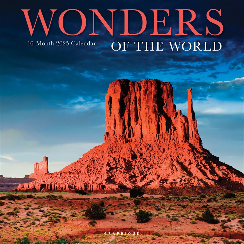 Wonders of the World 2025 Square Calendar/Product Detail/Calendars & Diaries