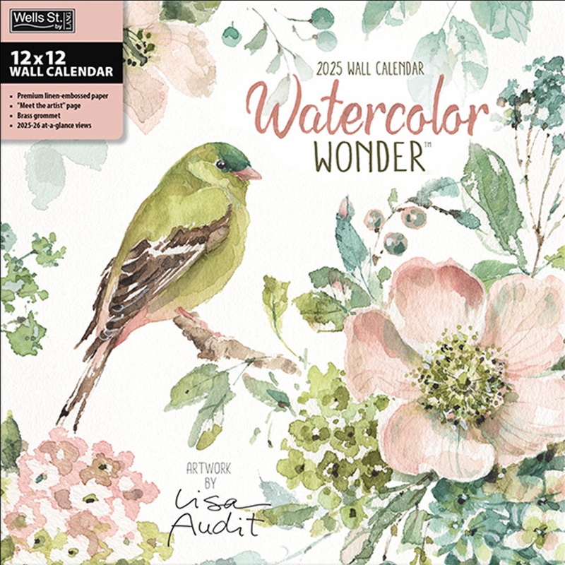 Watercolor Wonder 2025 Square Calendar/Product Detail/Calendars & Diaries