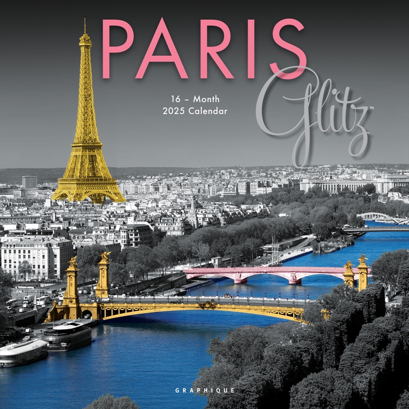 Paris Glitz 2025 Square Calendar/Product Detail/Calendars & Diaries