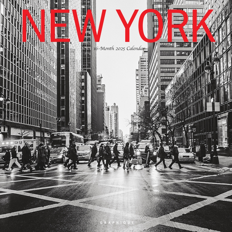 New York 2025 Square Calendar/Product Detail/Calendars & Diaries