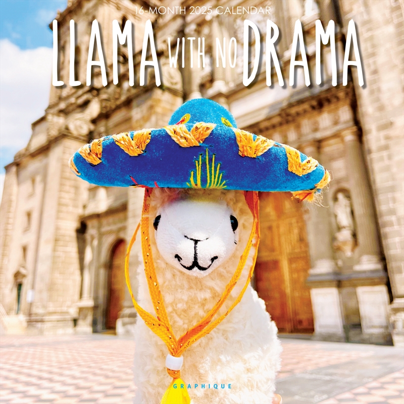 Llama With No Drama 2025 Square Calendar/Product Detail/Calendars & Diaries