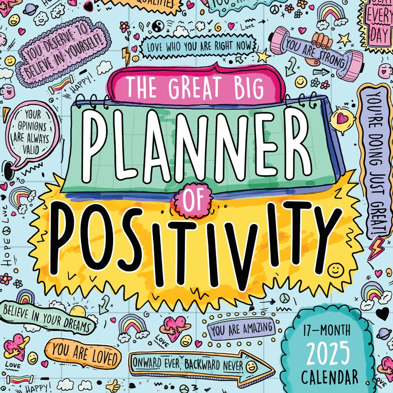 Great Big Planner of Positivity 2025 Square Calendar/Product Detail/Calendars & Diaries