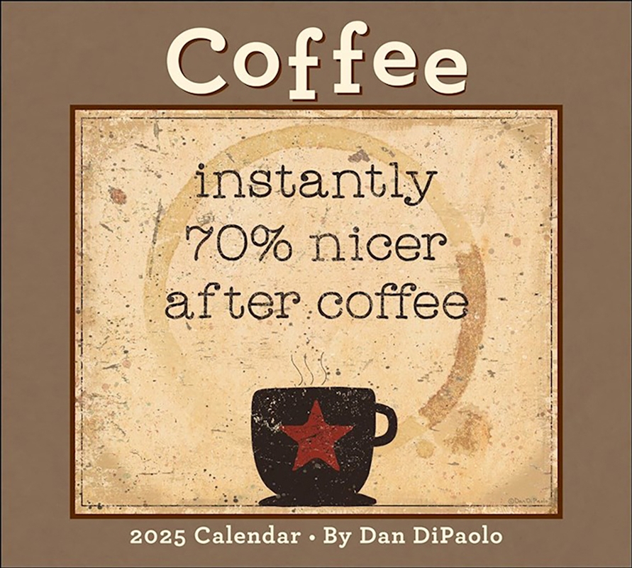 Coffee 2025 Deluxe Calendar/Product Detail/Calendars & Diaries