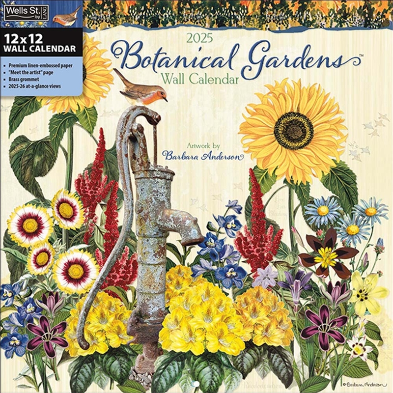 Botanical Gardens 2025 Square Calendar/Product Detail/Calendars & Diaries