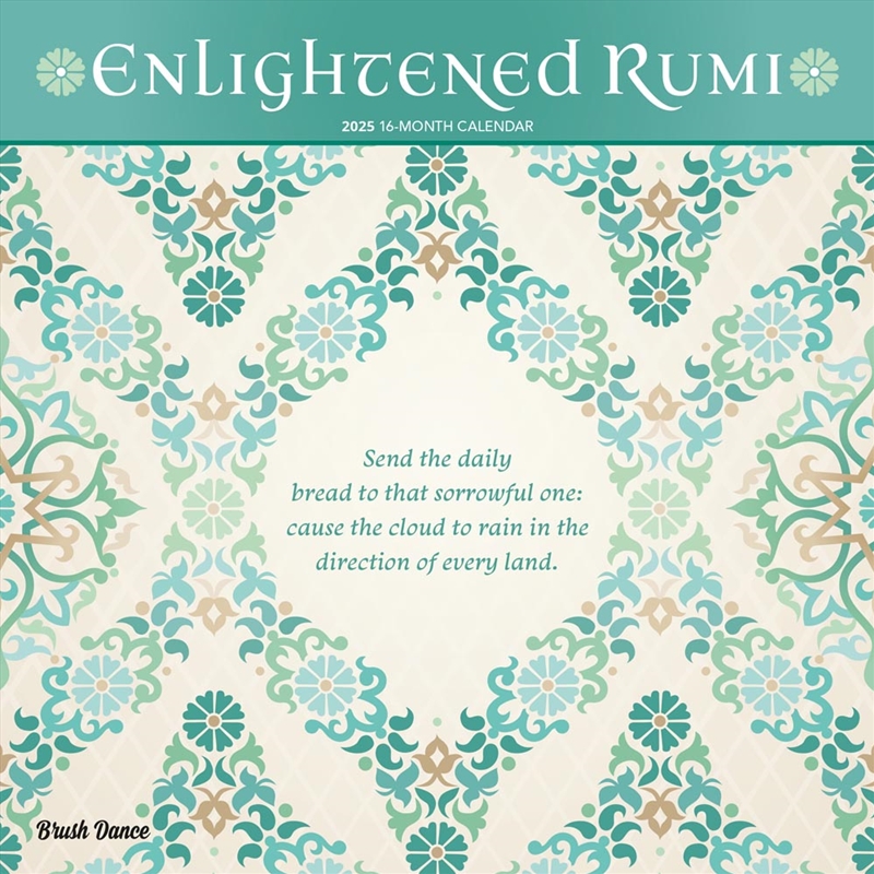 Enlightened Rumi 2025 Square Brush Dance Calendar/Product Detail/Calendars & Diaries