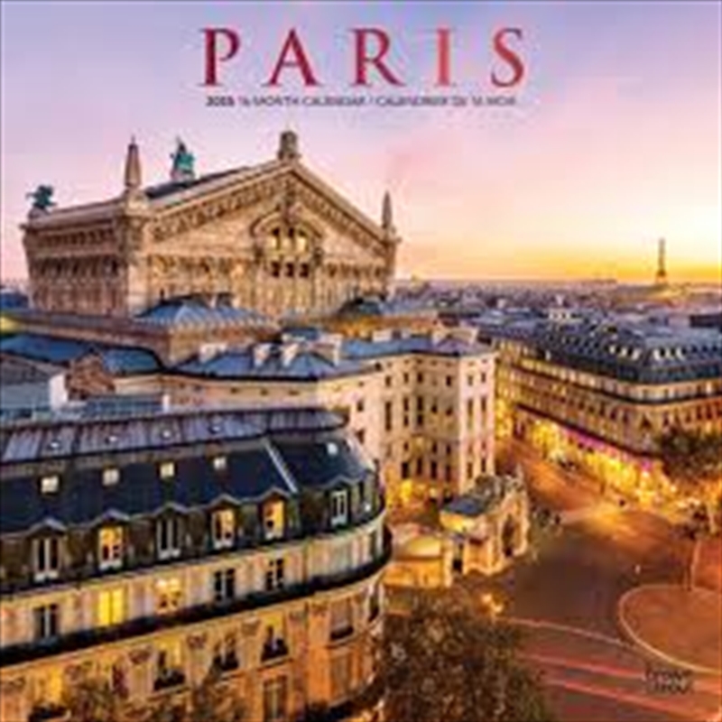 Paris 2025 Square ENGLISH FRENCH FOIL Calendar/Product Detail/Calendars & Diaries