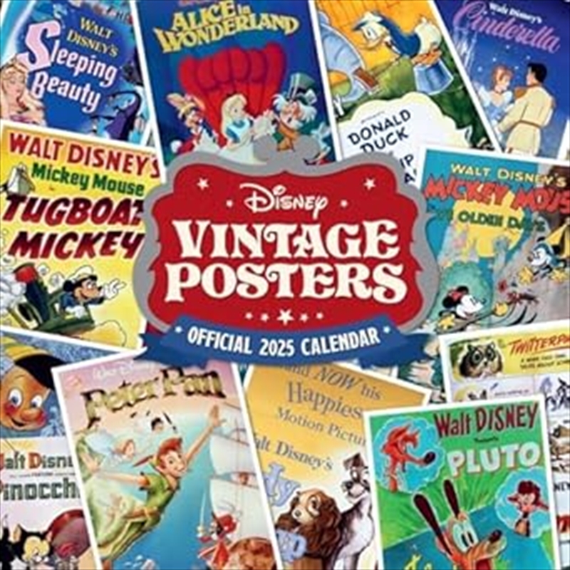 Disney Vintage Posters 2025 Square Calendar/Product Detail/Calendars & Diaries