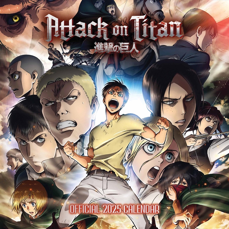 Attack On Titan 2025 Square Calendar/Product Detail/Calendars & Diaries