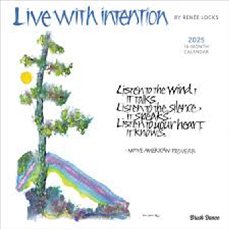 Live with Intention 2025 Square Brush Dance Calendar/Product Detail/Calendars & Diaries