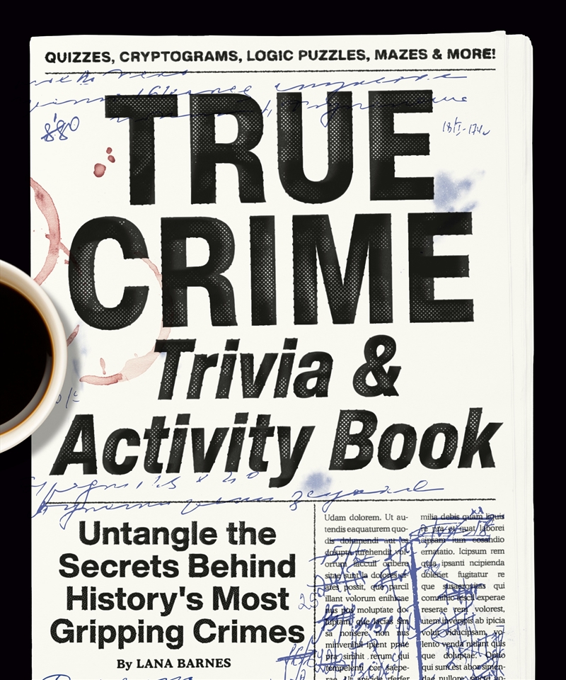 True Crime Trivia & Activity Book:Untangle the Secrets Behind History's Most Gripping Crimes/Product Detail/Adults Activity Books