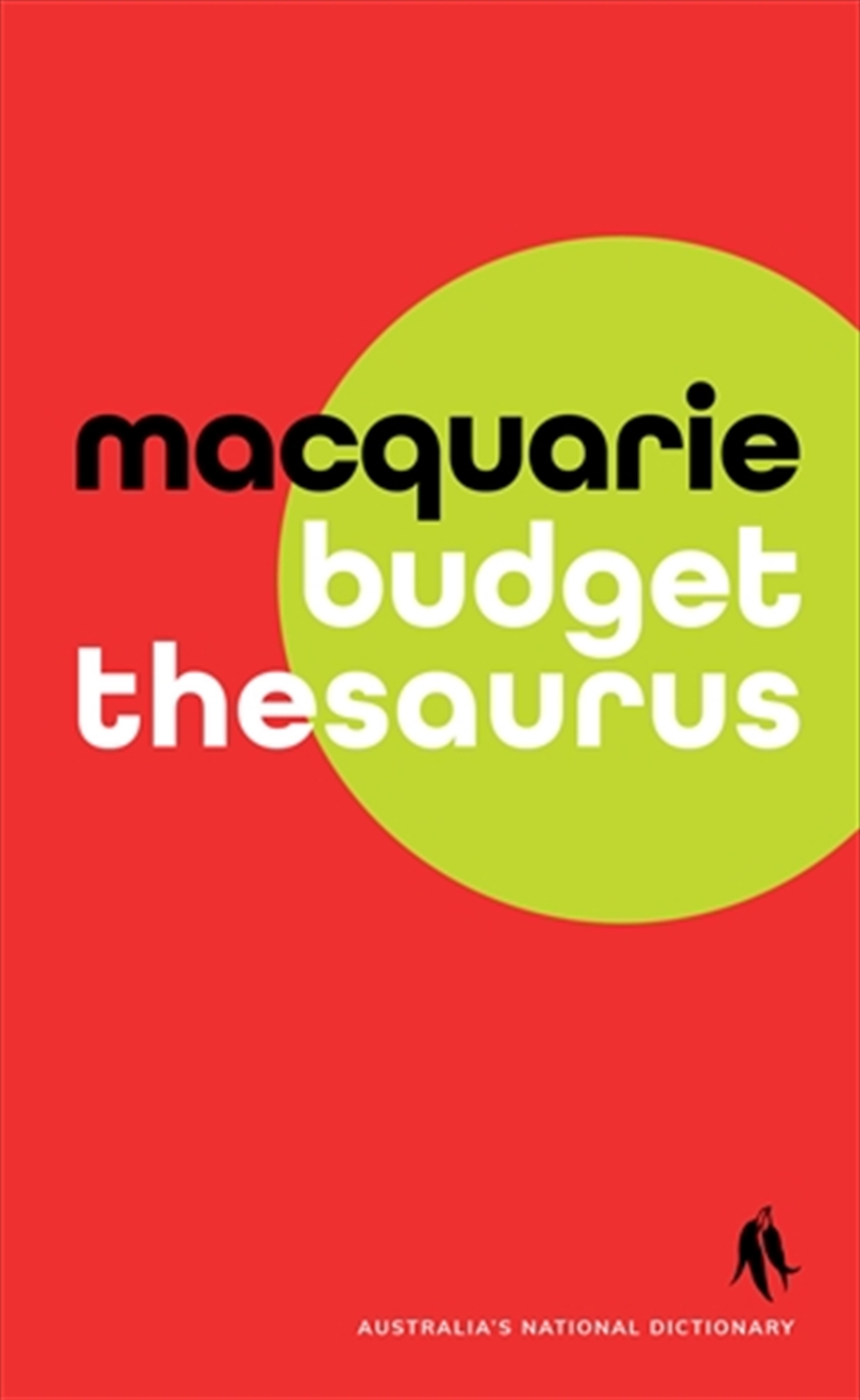 Macquarie Budget Thesaurus/Product Detail/Language & Linguistics