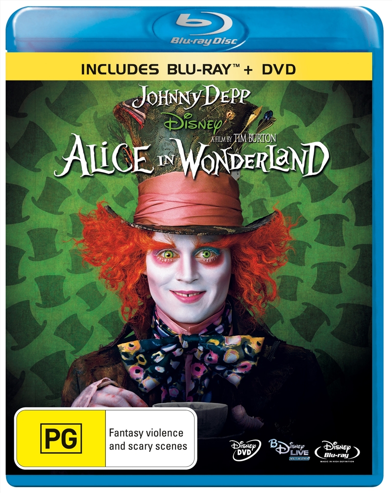 Buy Alice In Wonderland (2010): Exclusive Cover Art BLU-RAY Online | Sanity